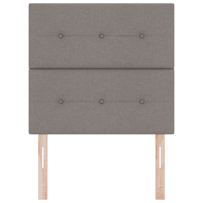 Hoofdbord met LED 90 cm stof taupe