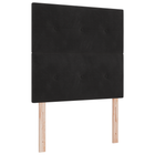 Hoofdbord 100 cm zwart LED