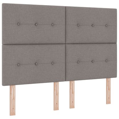 Hoofdbord met LED 72 cm stof taupe