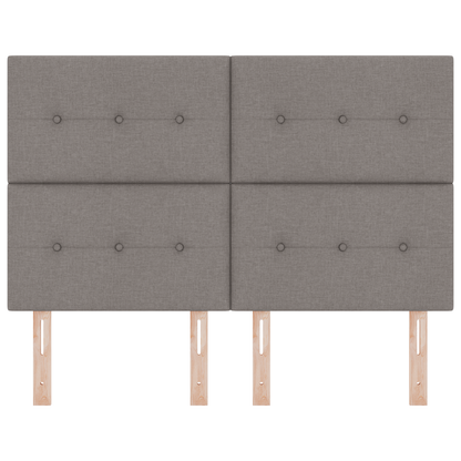 Hoofdbord met LED 72 cm stof taupe