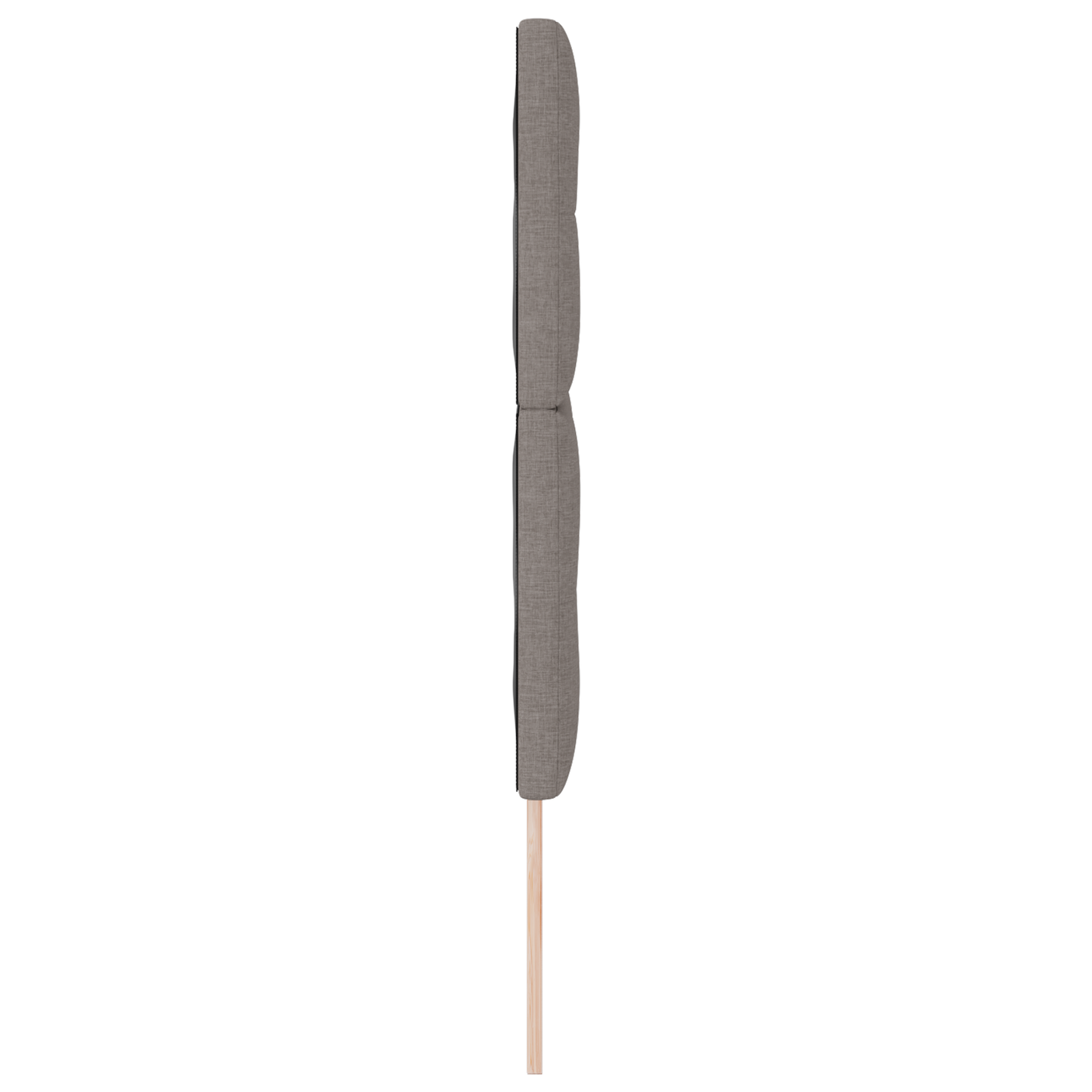 Hoofdbord met LED 72 cm stof taupe