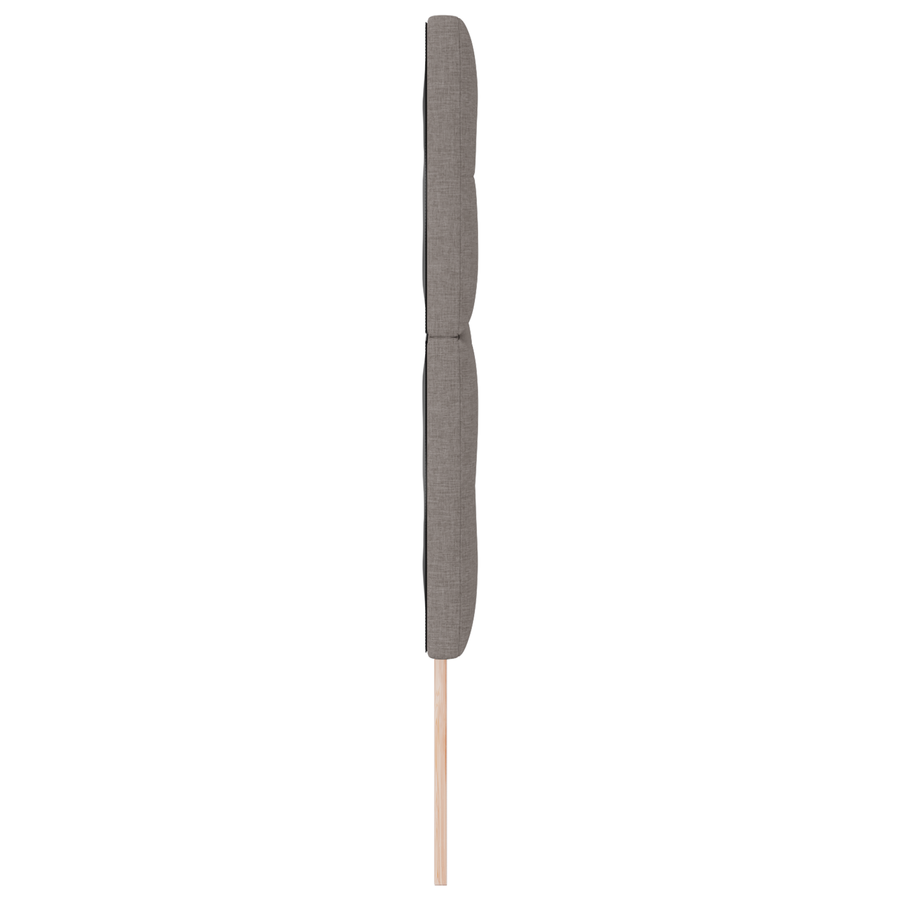 Hoofdbord met LED 72 cm stof taupe