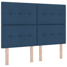 Hoofdbord met LED 72 cm stof blauw