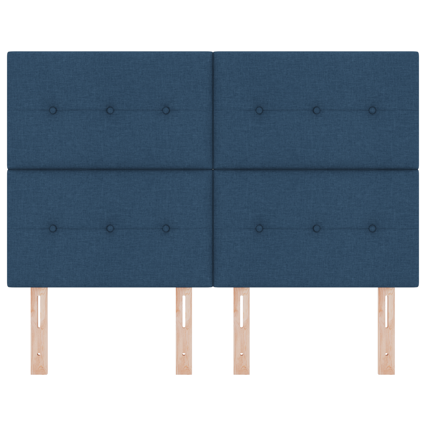 Hoofdbord met LED 80 cm stof blauw