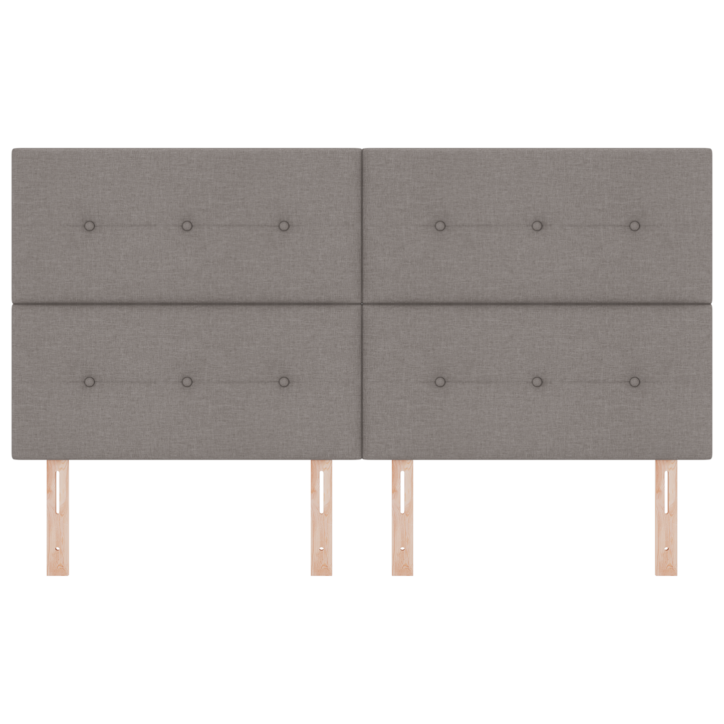 Hoofdbord met LED 90 cm stof taupe