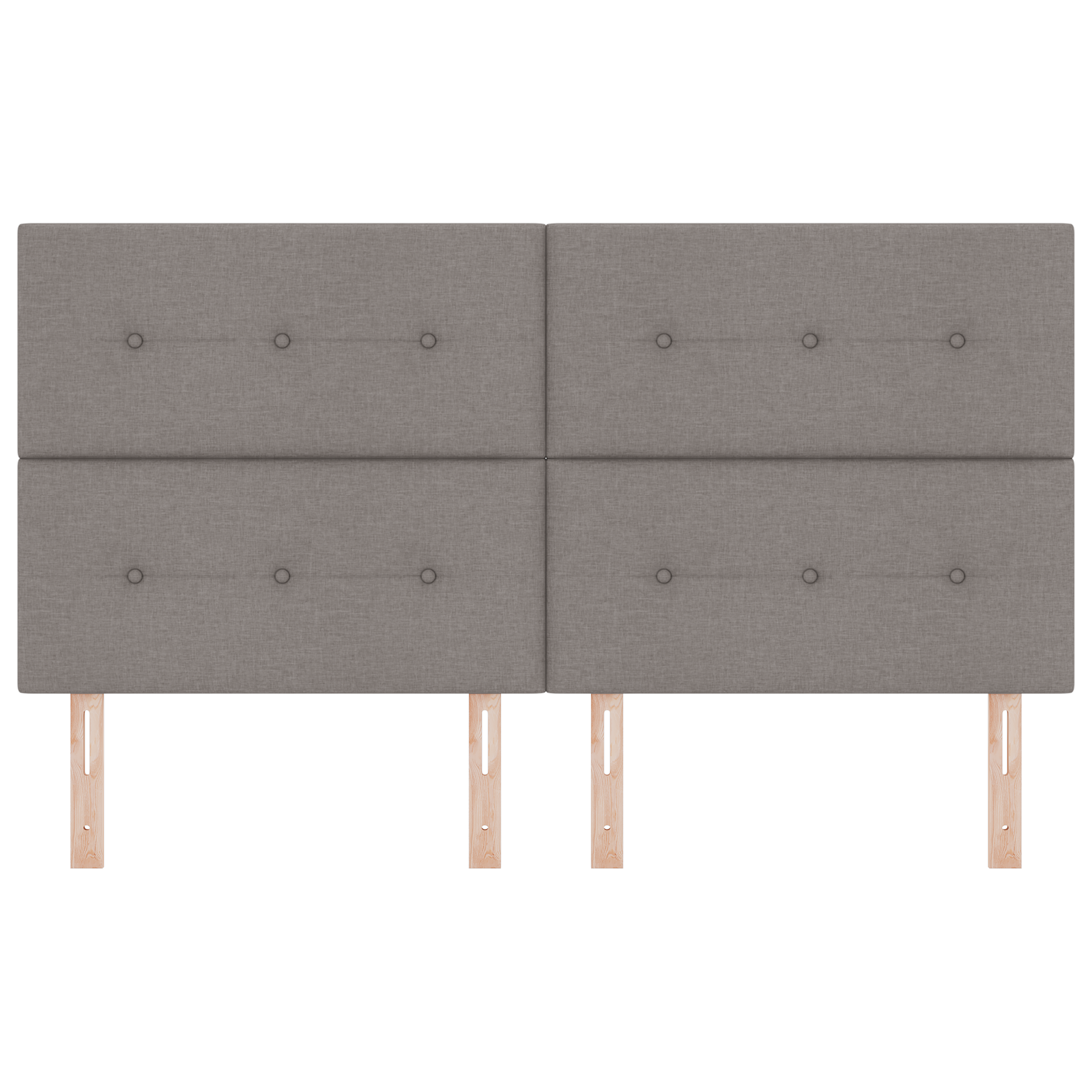 Hoofdbord met LED 90 cm stof taupe