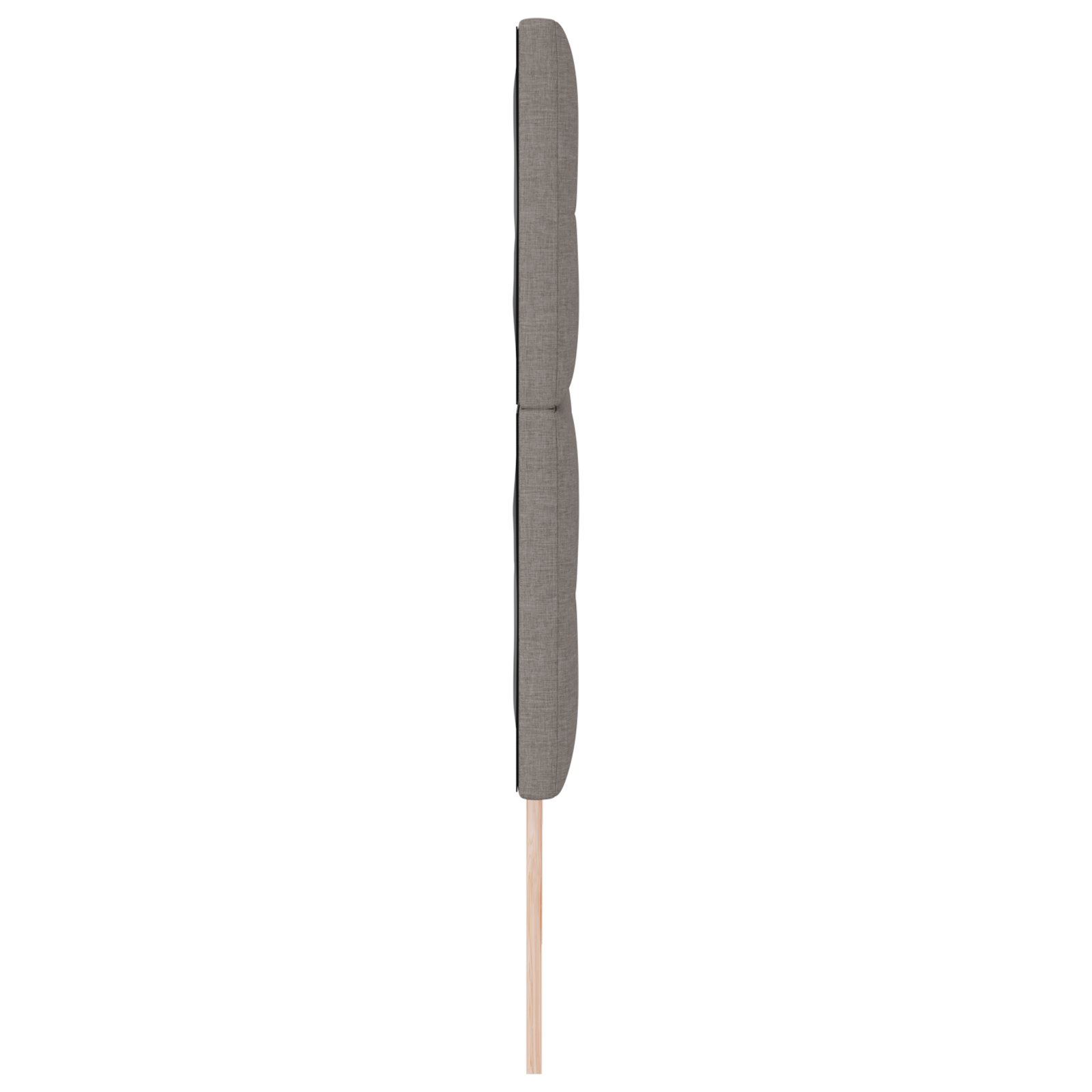 Hoofdbord met LED 90 cm stof taupe