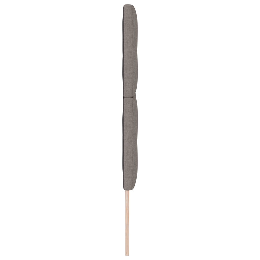 Hoofdbord met LED 90 cm stof taupe