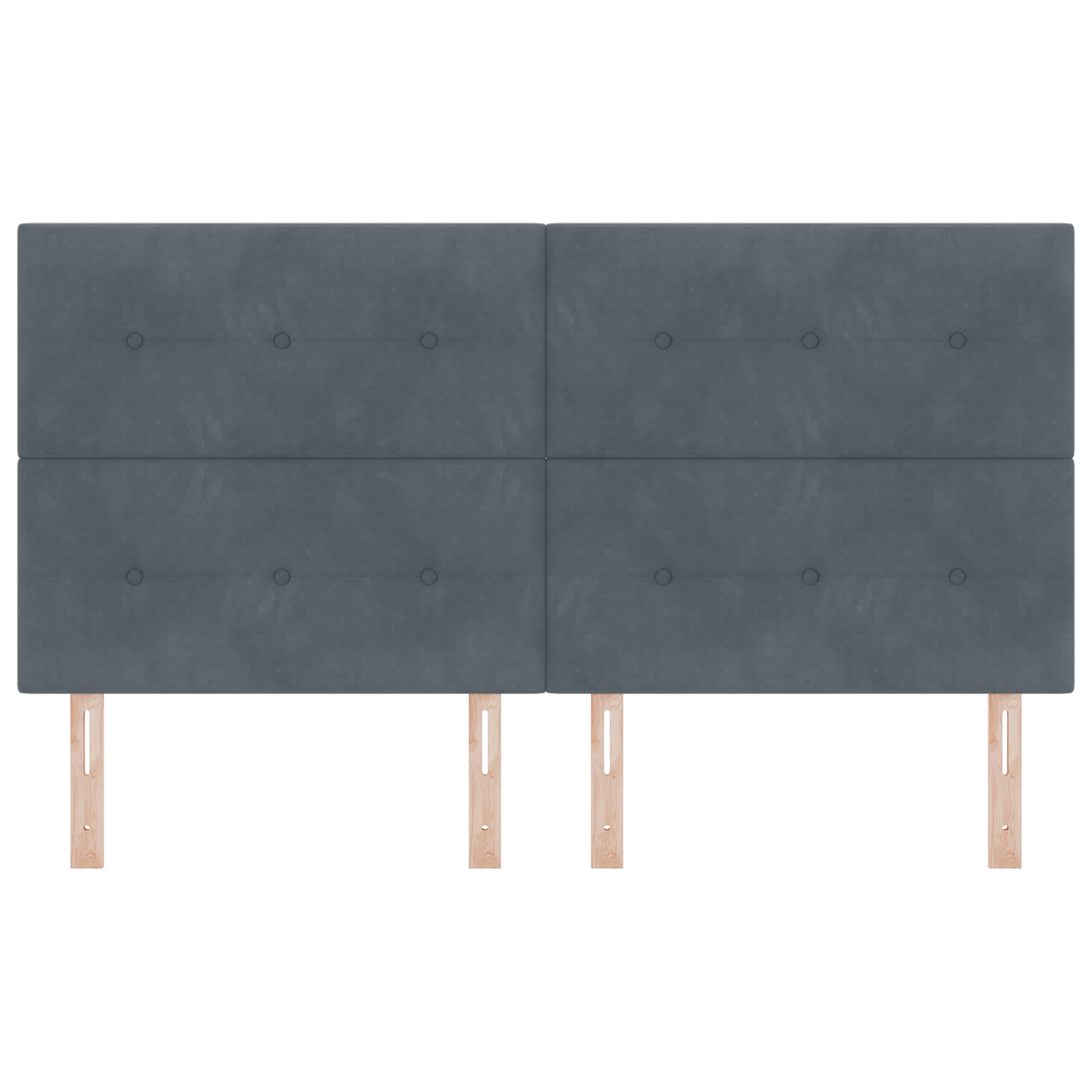 Hoofdbord met LED 90 cm fluweel donkergrijs