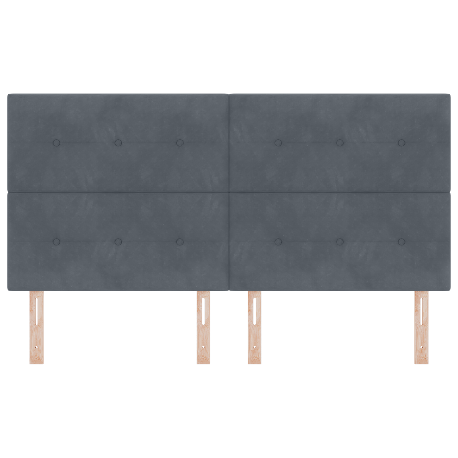 Hoofdbord met LED 90 cm fluweel donkergrijs