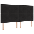 Hoofdbord 180 cm zwart met ledverlichting