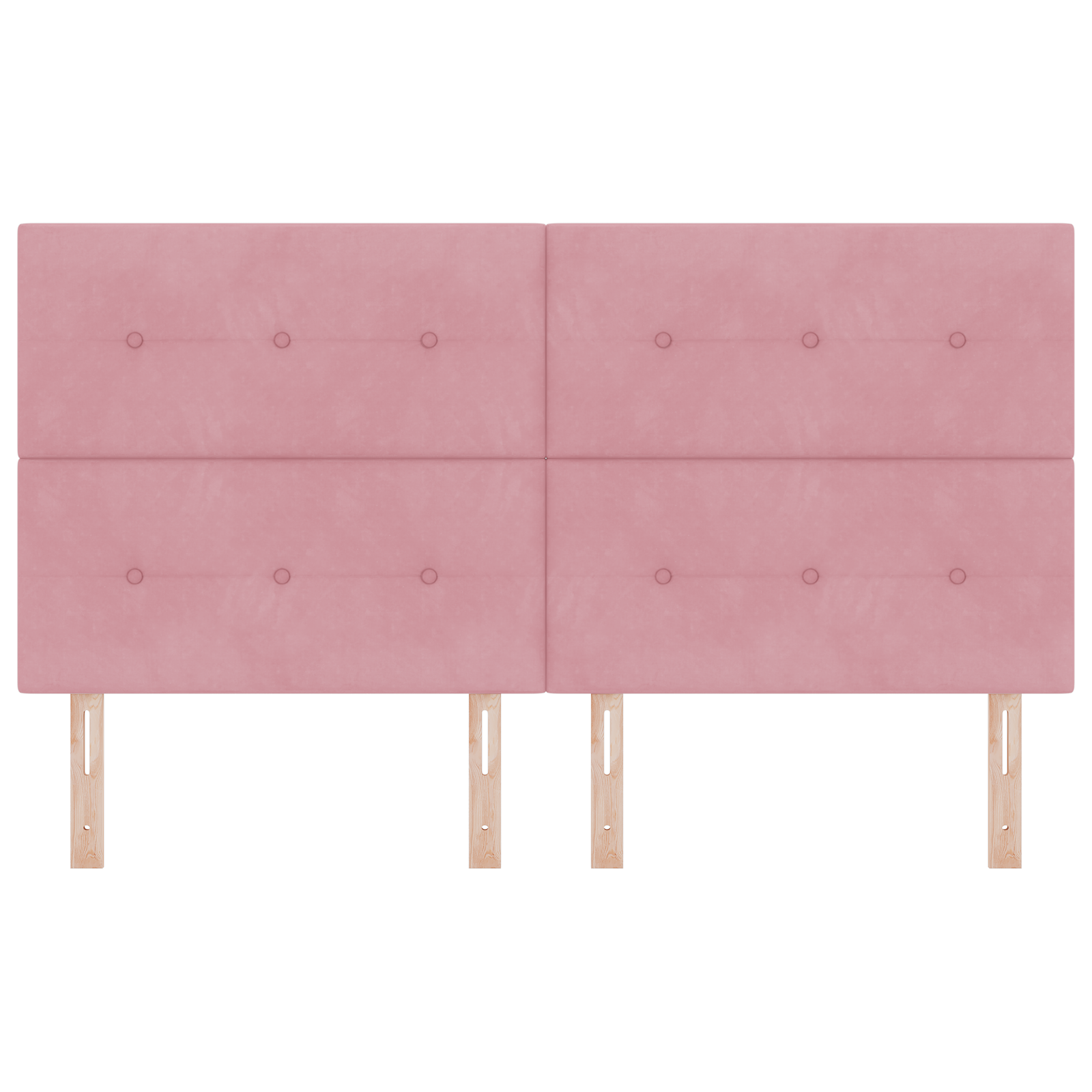 Hoofdbord met LED 90 cm fluweel roze