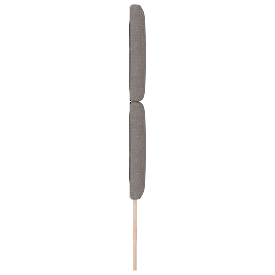Hoofdbord LED met ruitjes 80 cm stof taupe