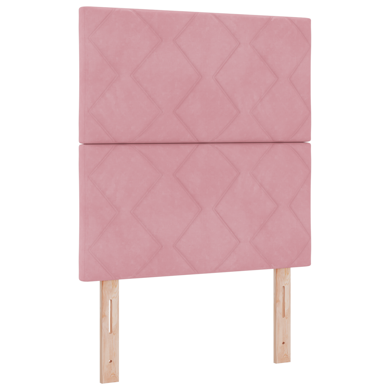 LED Hoofdbord in Diamant Blokken Design Roze 80 cm van Fluweel