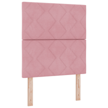 LED Hoofdbord in Diamant Blokken Design Roze 80 cm van Fluweel