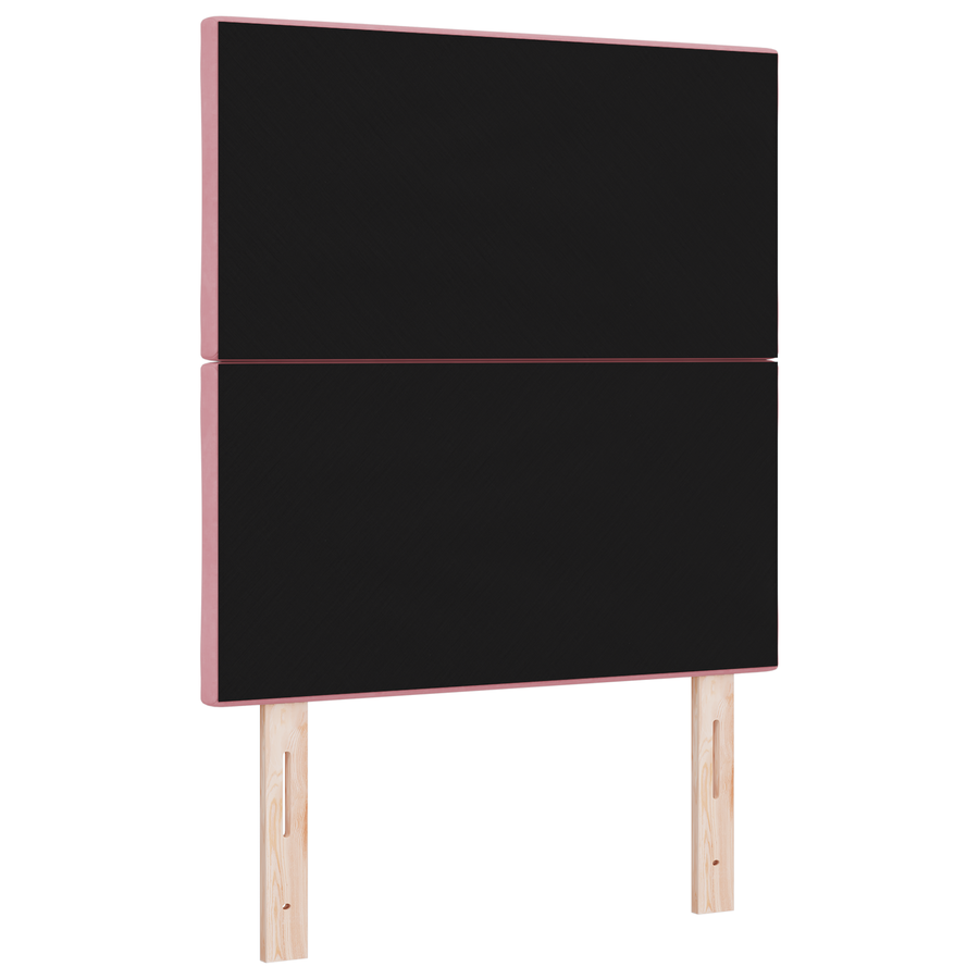LED Hoofdbord in Diamant Blokken Design Roze 80 cm van Fluweel