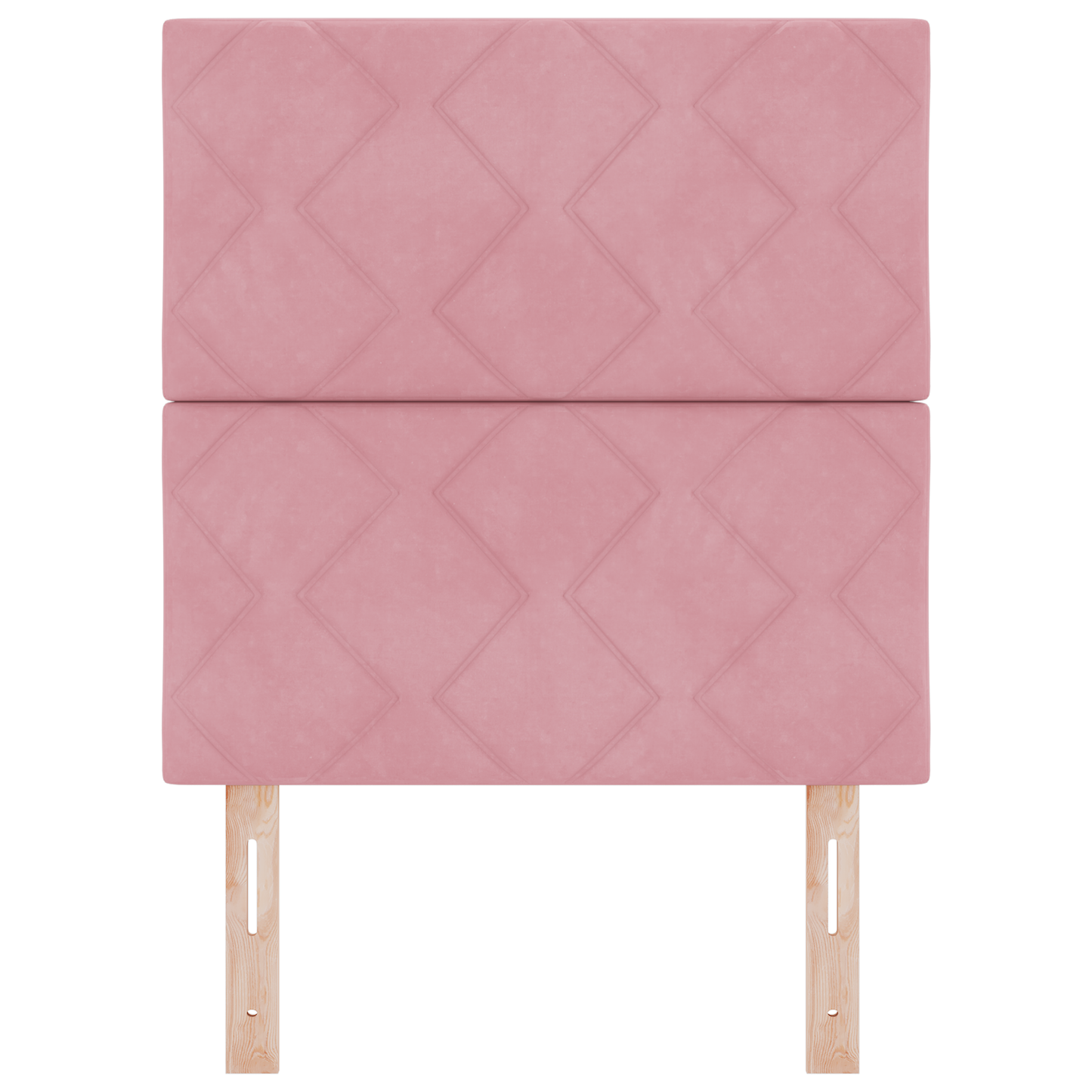LED Hoofdbord in Diamant Blokken Design Roze 80 cm van Fluweel