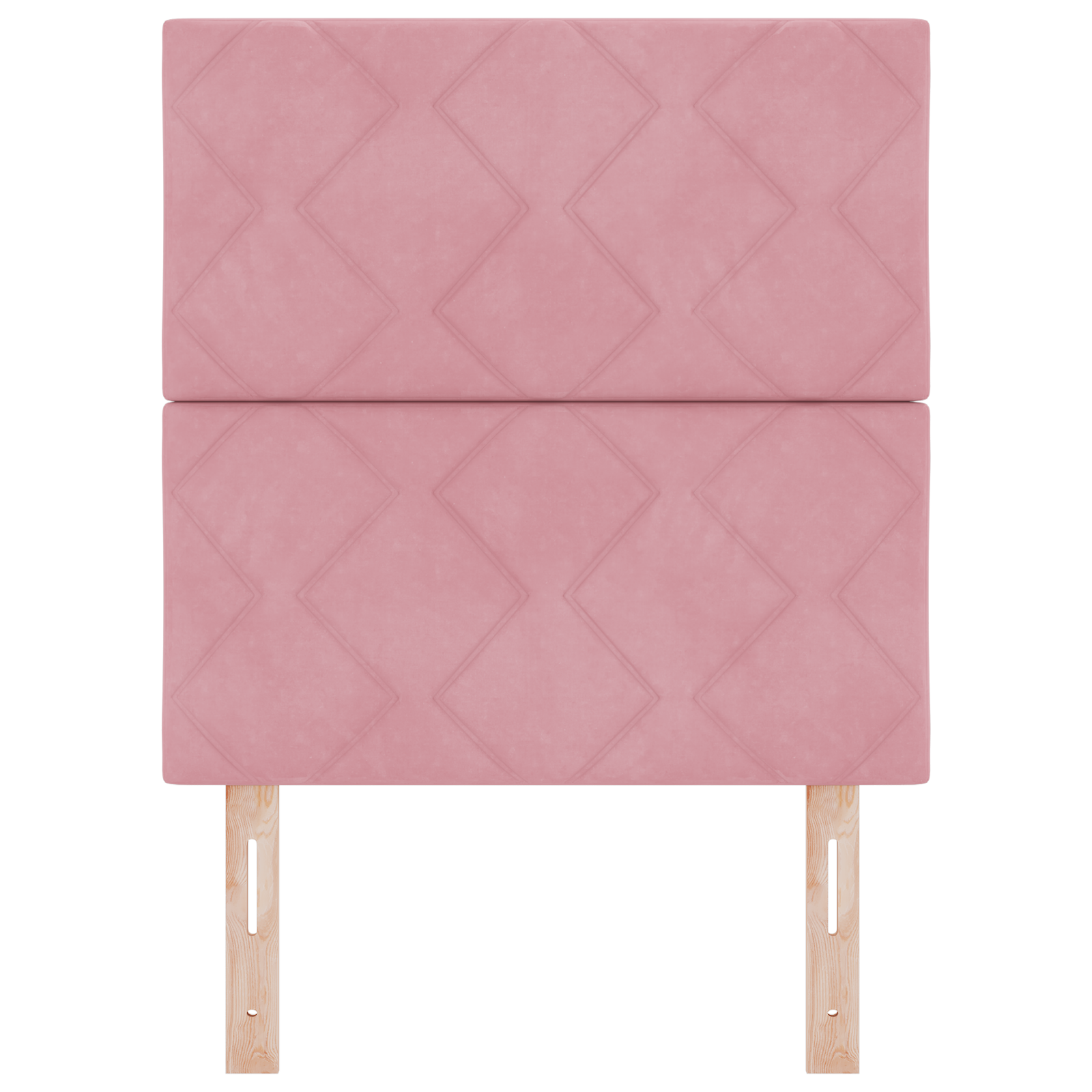 LED Hoofdbord in Diamant Blokken Design Roze 80 cm van Fluweel