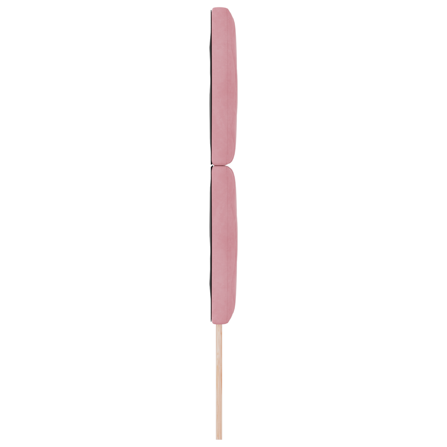LED Hoofdbord in Diamant Blokken Design Roze 80 cm van Fluweel