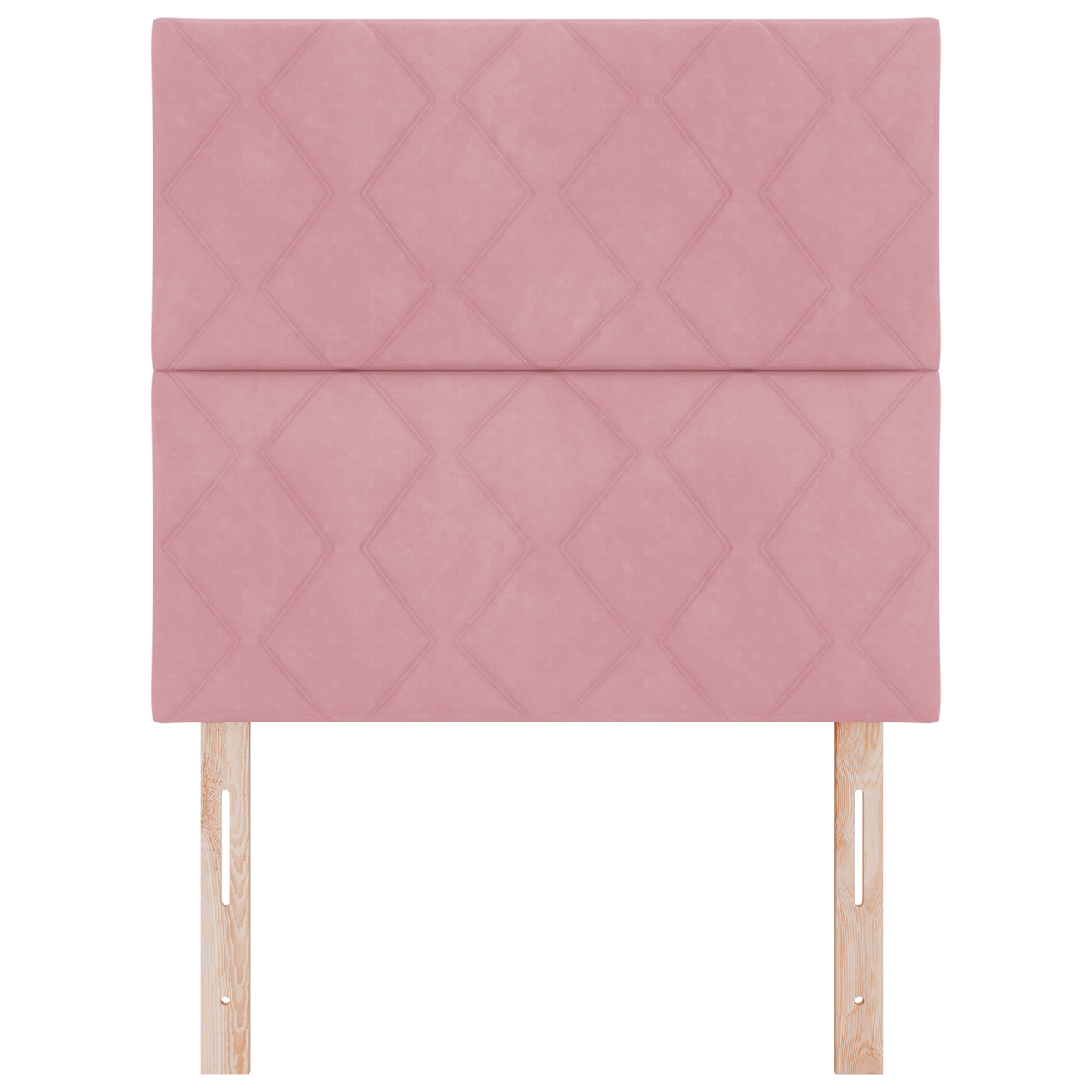 LED Hoofdbord met Diamant Blokken Ontwerp in Roze, 90 cm van Velvet