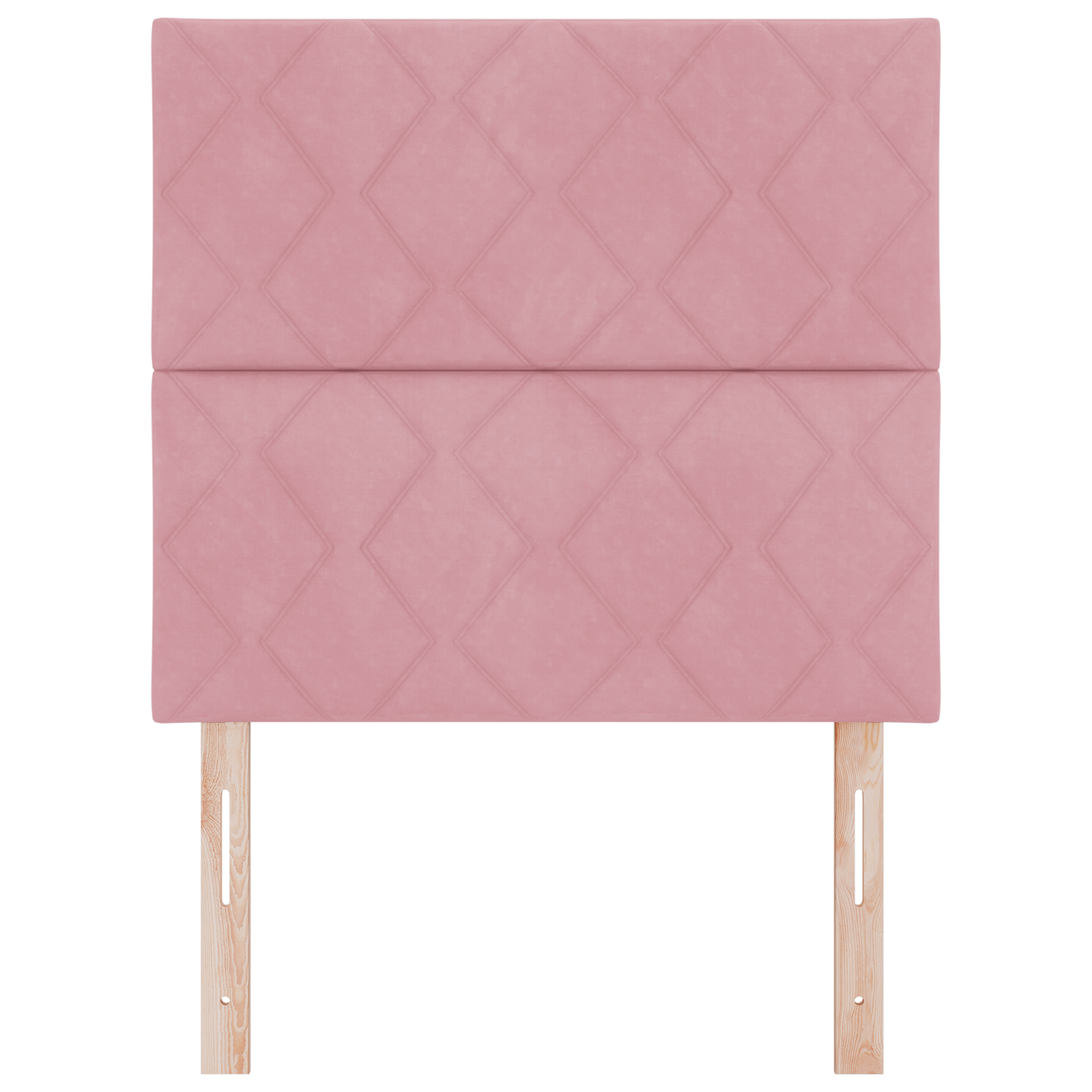 LED Hoofdbord met Diamant Blokken Ontwerp in Roze, 90 cm van Velvet