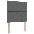 Headboard Grey 100 cm Fabric