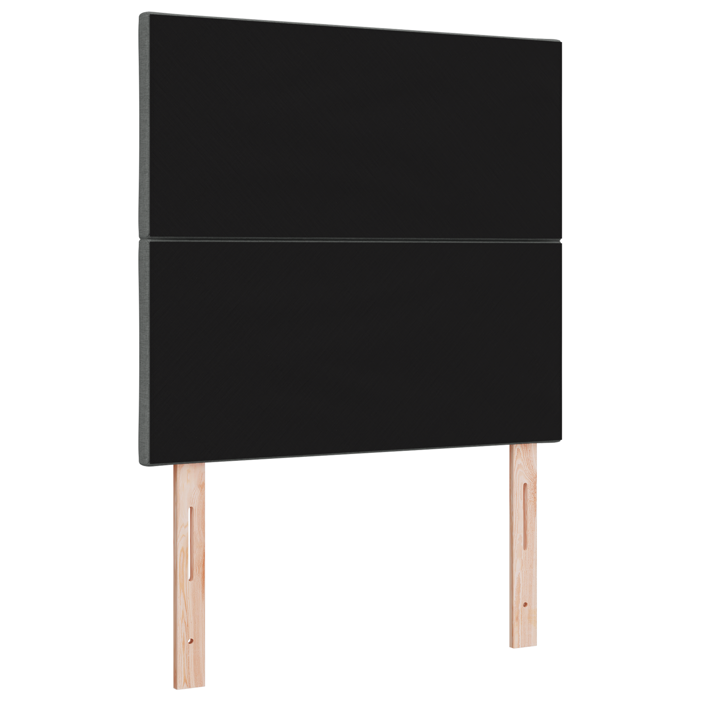 Hoofdbord LED met ruitjes 100 cm stof donkergrijs