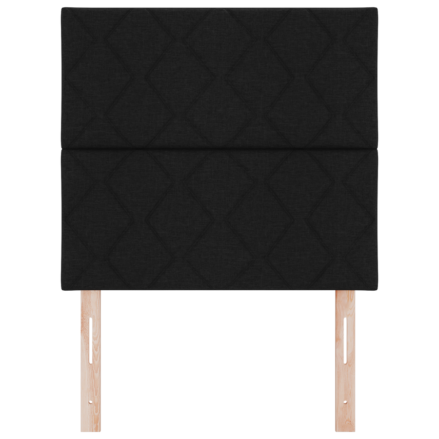 LED Hoofdbord met Diamantmotief in Zwart, 100 cm van Stof