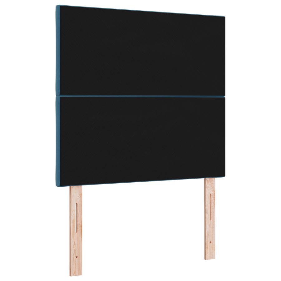 LED Hoofdbord met Diamantblok Ontwerp Donkerblauw 100 cm van Velvet
