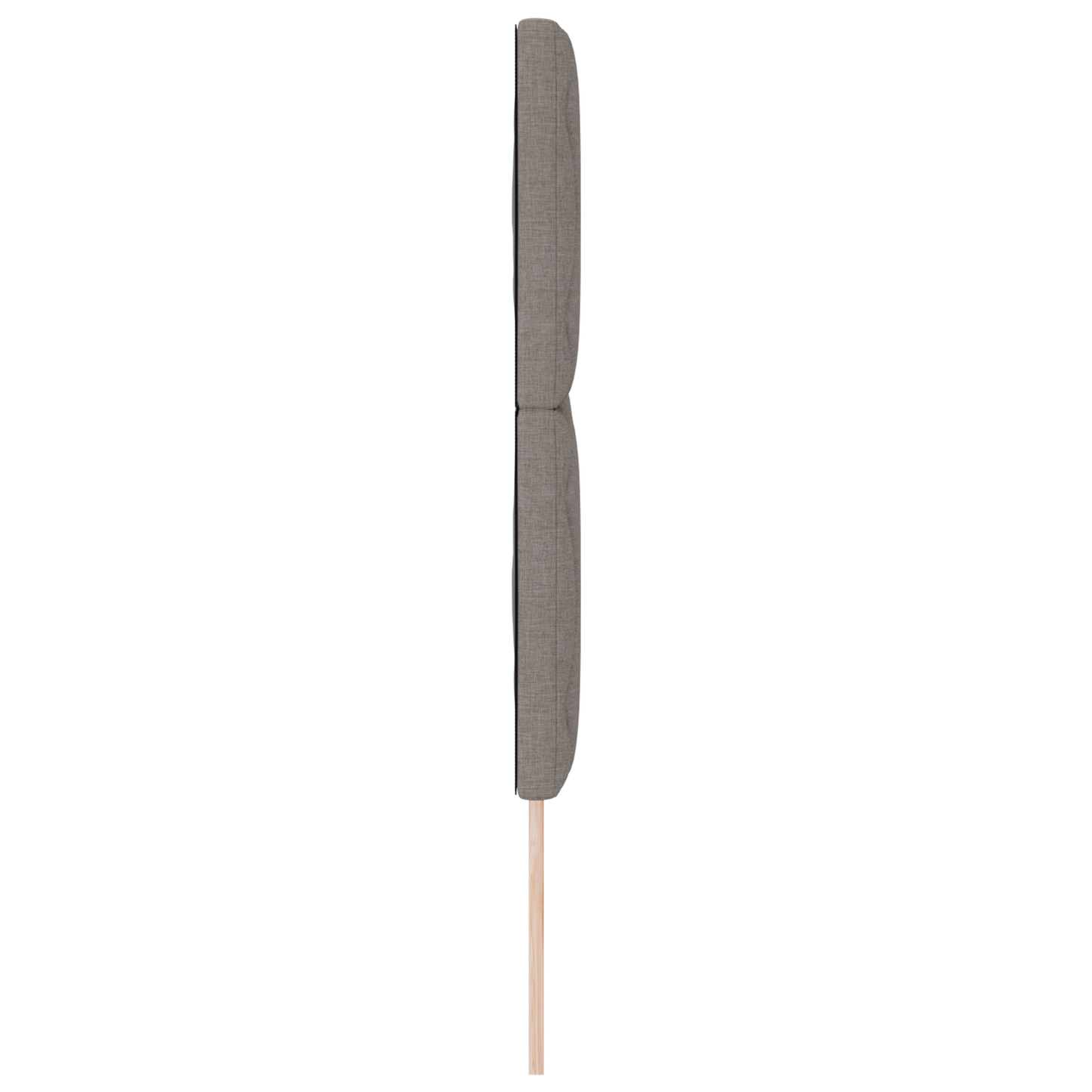 Hoofdbord LED met ruitjes 160 cm stof taupe