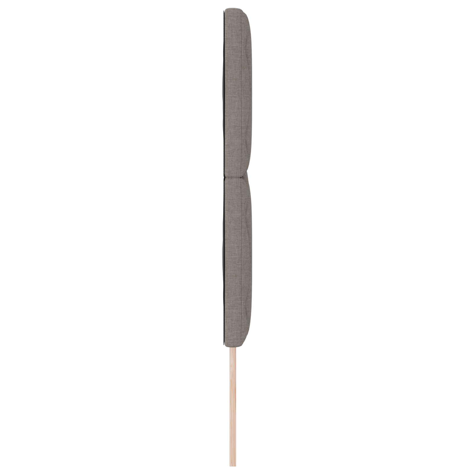Hoofdbord LED met ruitjes 160 cm stof taupe
