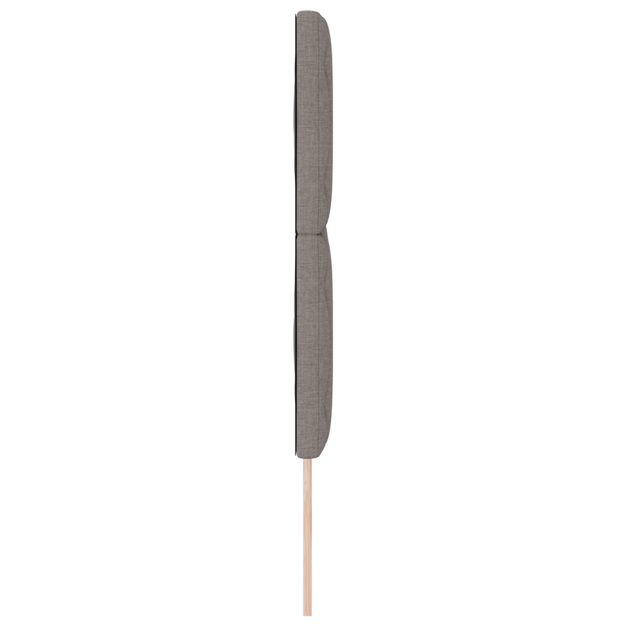 Hoofdbord LED met ruitjes 160 cm stof taupe