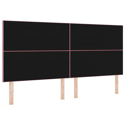 LED Hoofdbord met Diamant Blokken Ontwerp - Roze - 200 cm - Velvet