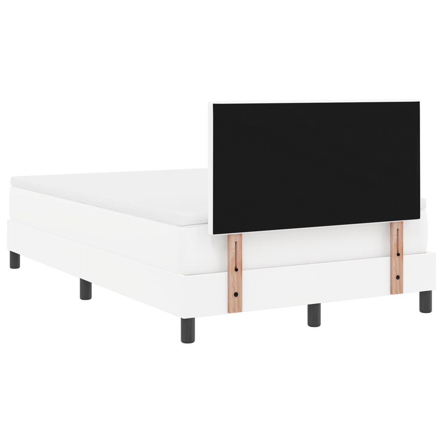 Boxspringbed met matras kunstleer grijs Small Double