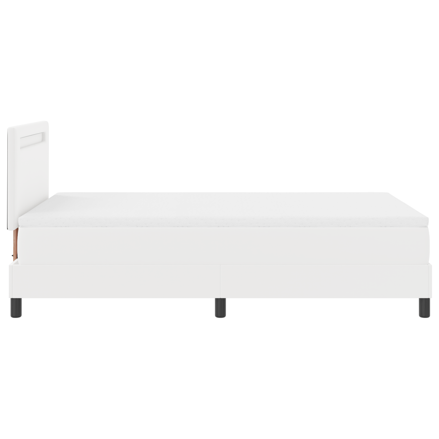 Boxspringbed met matras kunstleer grijs Small Double