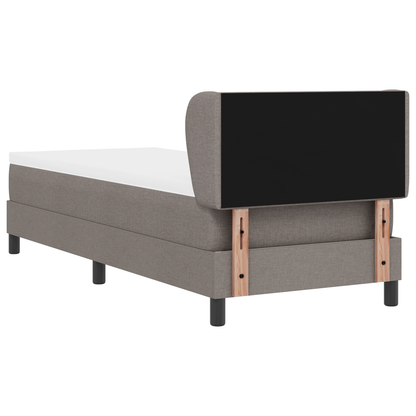 Boxspringbed met Matras Taupe 80x200 cm Stoffering
