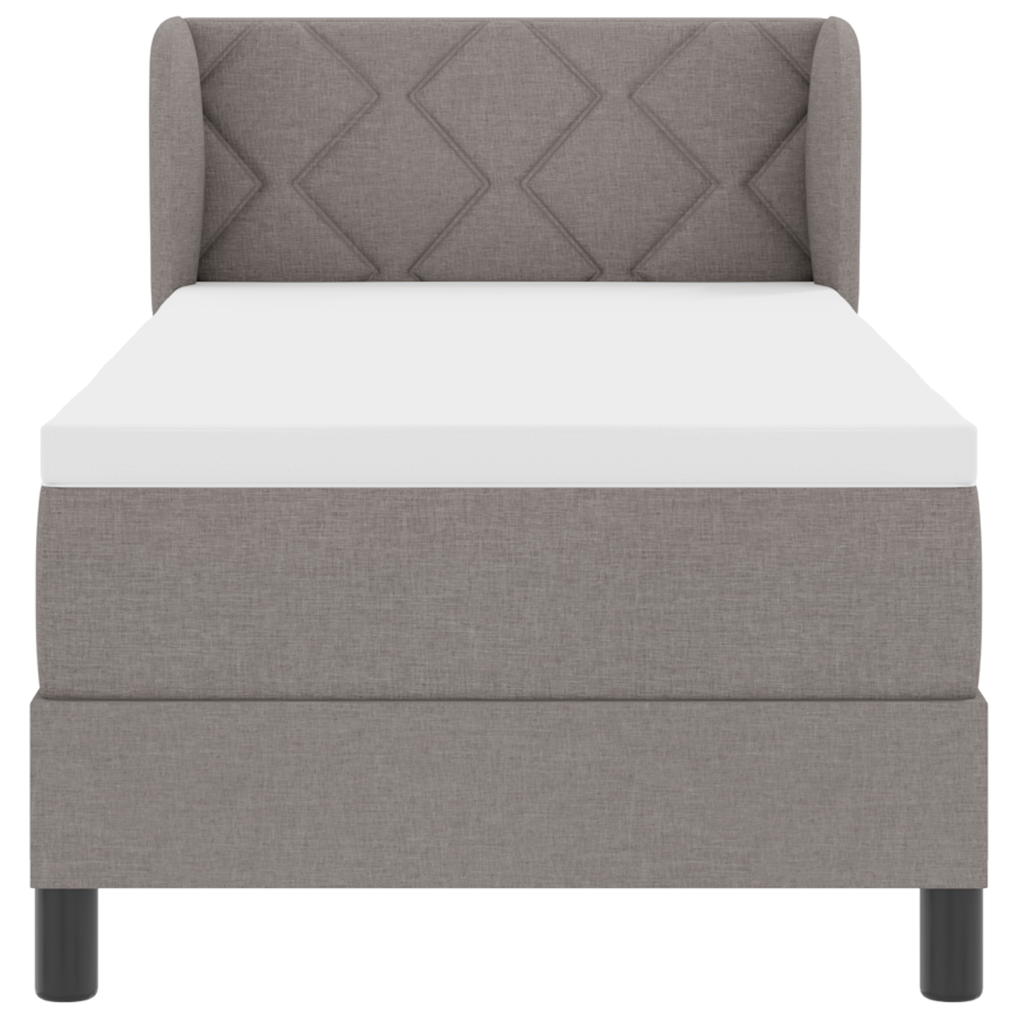 Boxspringbed met Matras Taupe 80x200 cm Stoffering
