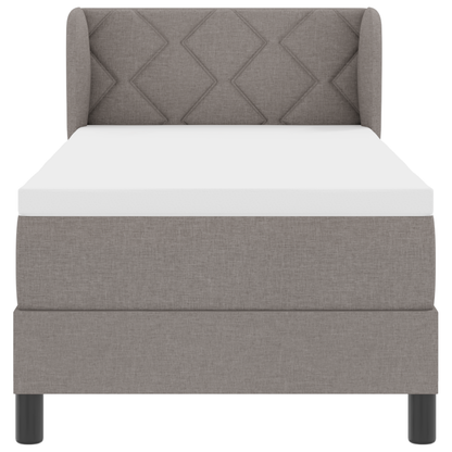 Boxspringbed met Matras Taupe 80x200 cm Stoffering