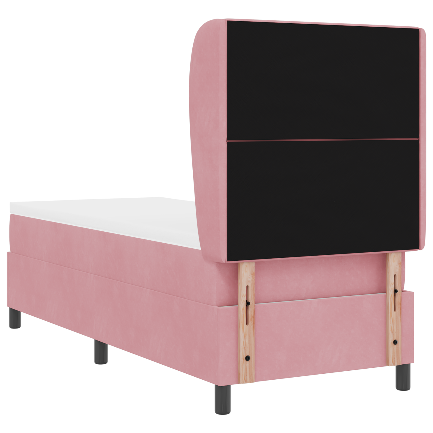 Boxspring Bed met Matras Roze 80x200 cm Fluweel