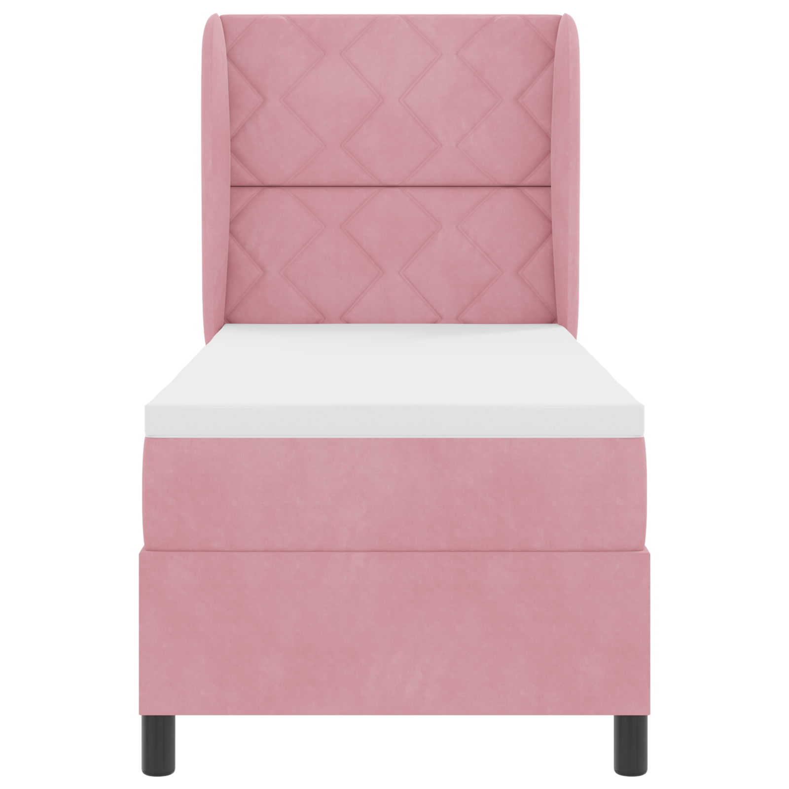 Boxspring Bed met Matras Roze 80x200 cm Fluweel