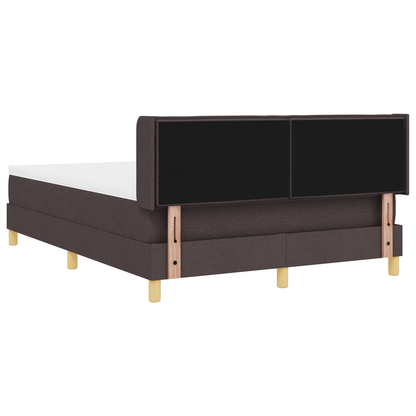 Boxspringbed met matras stof taupe 140x190 cm