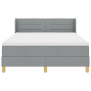 Boxspringbed met matras 160x200 cm lichtgrijs