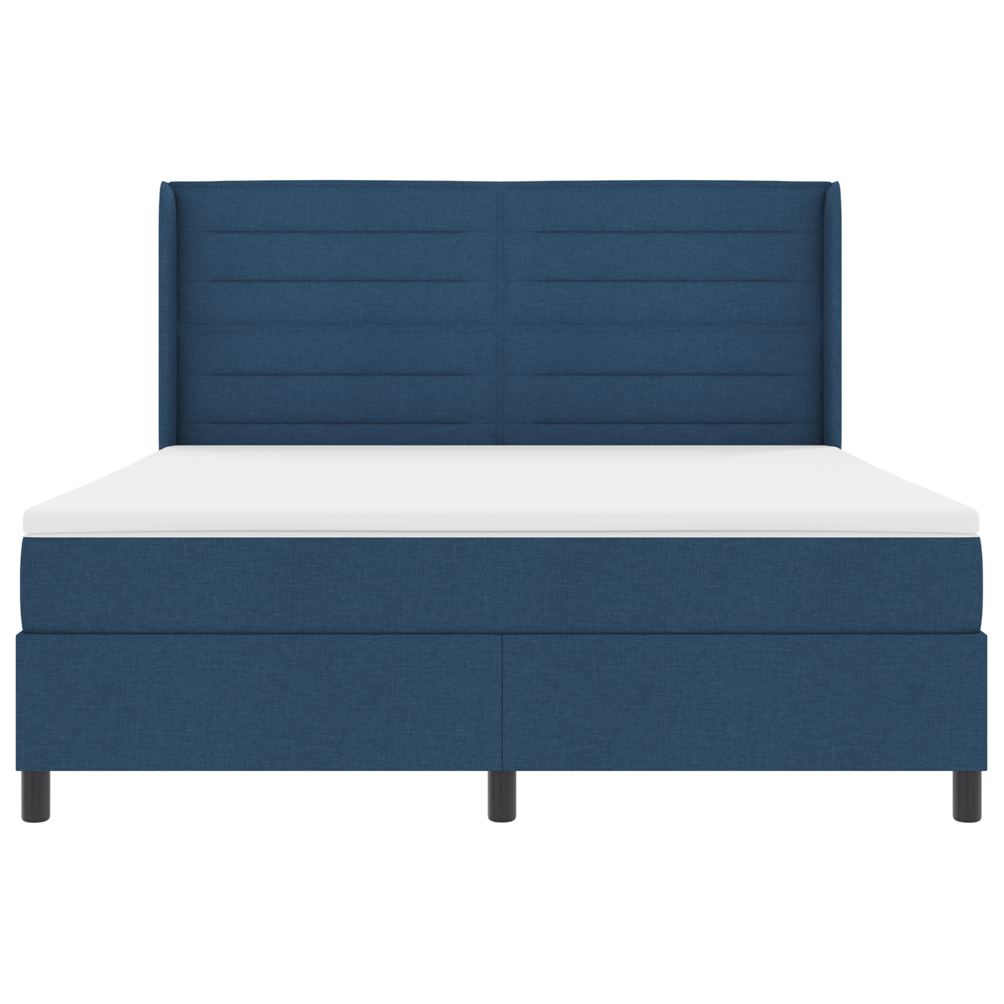 Boxspringbed met Matras Blauw 180x200 cm Stof
