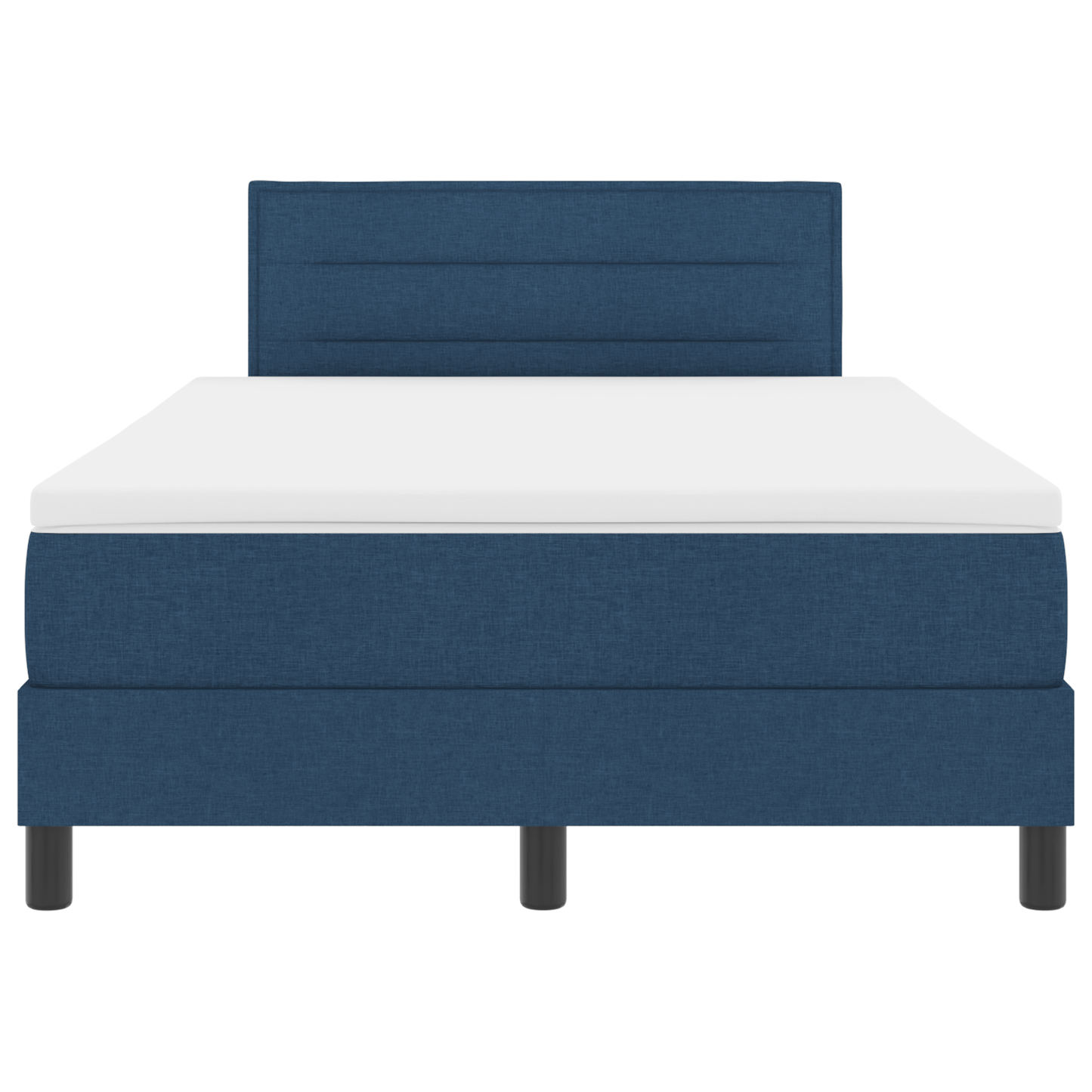 Boxspringbed met matras en LED stof blauw 120x200 cm