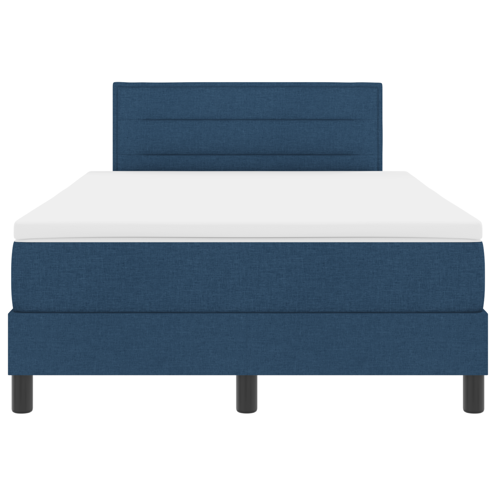 Boxspringbed met matras en LED stof blauw 120x200 cm
