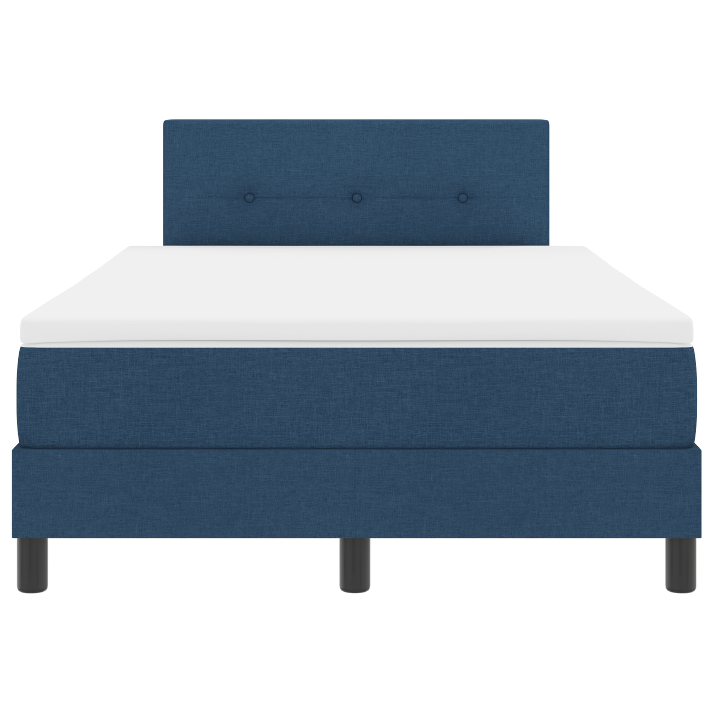 Boxspringbed met matras en LED stof blauw 120x200 cm