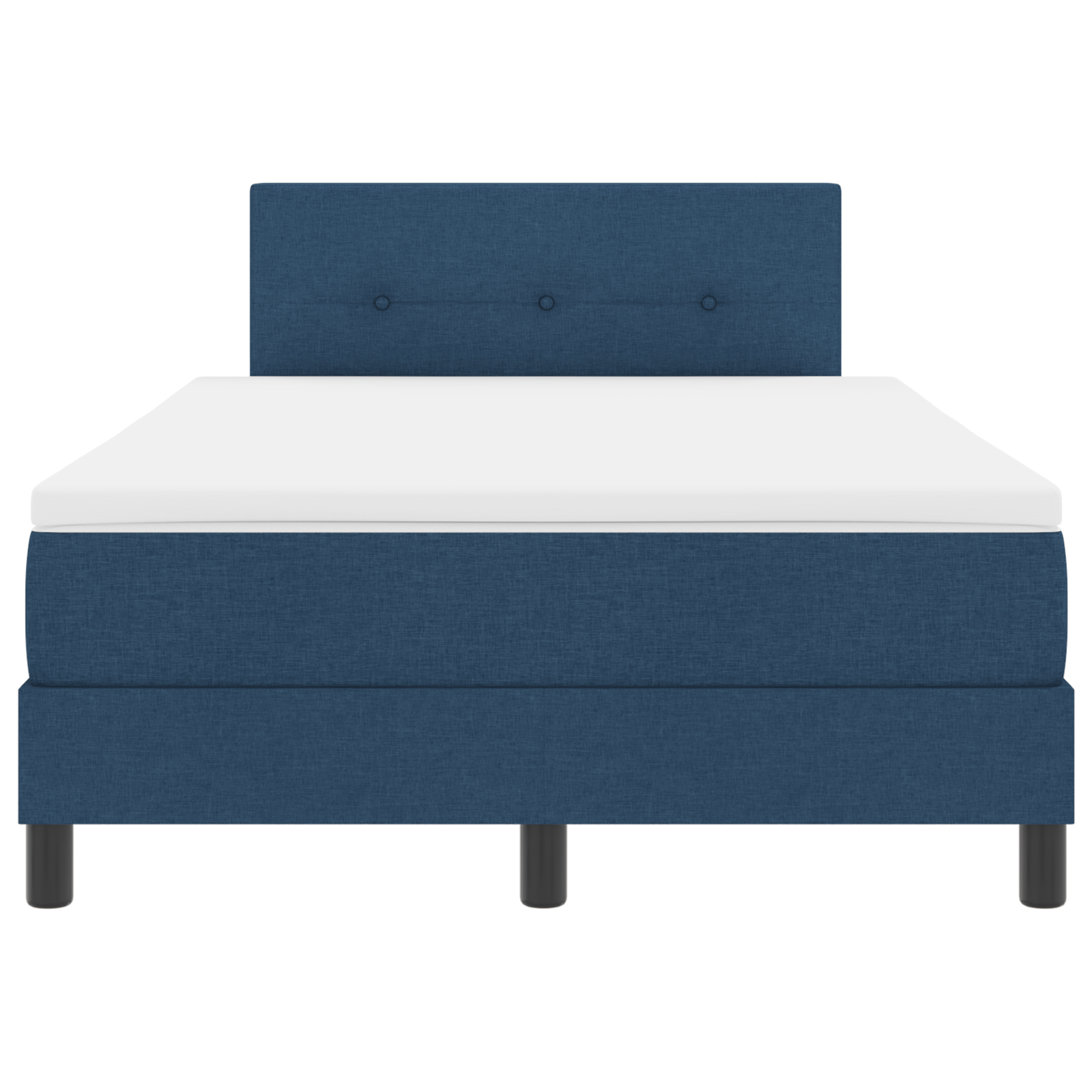 Boxspringbed met matras en LED stof blauw 120x200 cm