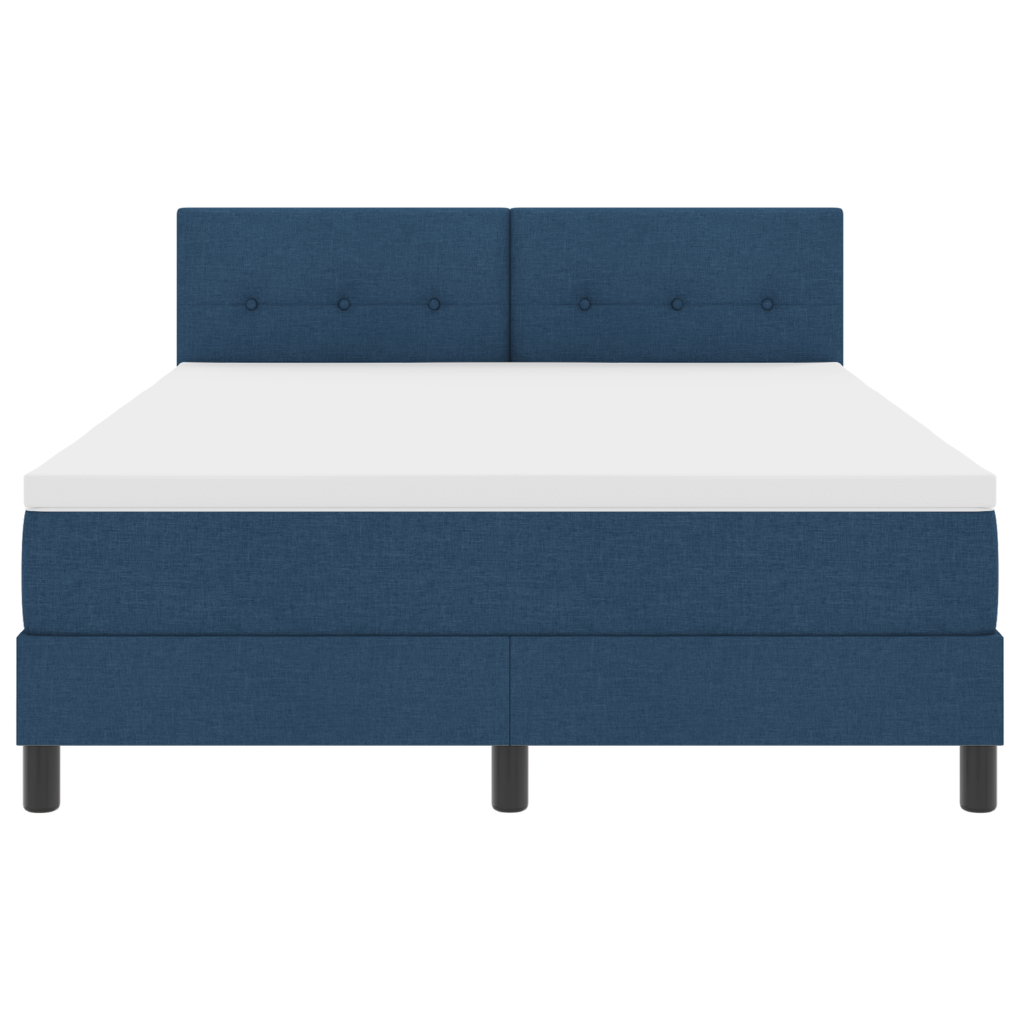 Boxspringbed met matras en LED stof blauw 160x200 cm