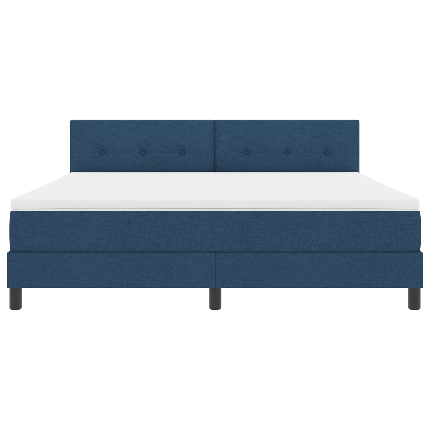 Boxspringbed met Matras & LED Blauw 180x200 cm Stof