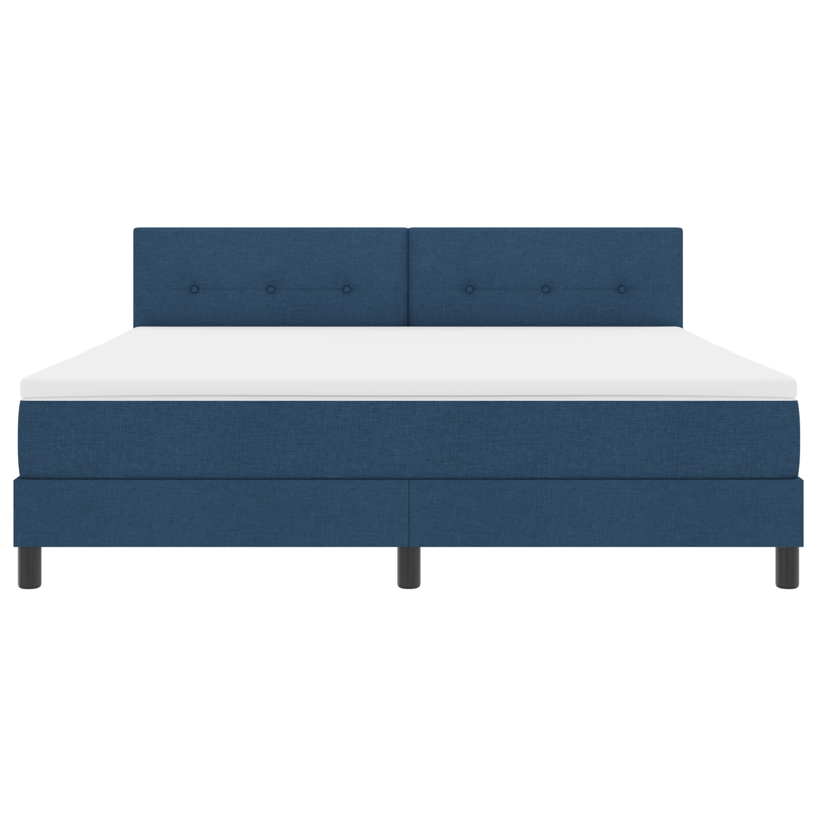 Boxspringbed met Matras & LED Blauw 180x200 cm Stof